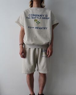 BOWWOW 47TH INFANTRY REGIMENT SWEAT SHIRTS 24SS 短袖印花卫衣