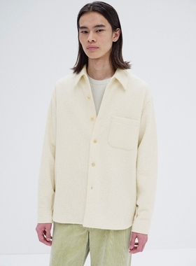 AURALEE HOMESPUN TWEED SHIRT BLOUSON 25AW 羊毛粗花呢衬衫夹克
