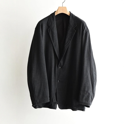 COMOLI羊毛针织休闲西装夹克