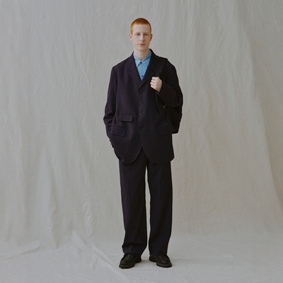 nanamicaS25SC057羊毛直筒西装裤