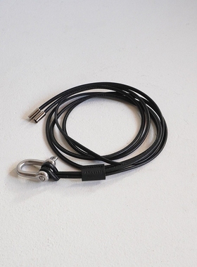 ANCELLM LEATHER ROPE BELT 25SS 日产双股牛皮绳项链钥匙扣腰带