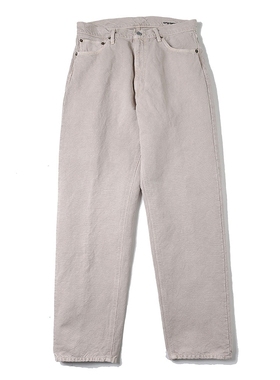 KAPTAIN SUNSHINE 5pkt Pants 25SS复古水洗棉麻混纺染色五袋长裤
