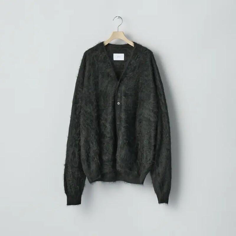 ssstein Cashmere Knit Neck Cardigan 25AW 羊绒V领毛绒针织开衫
