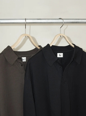 blurhms ROOTSTOCK Classic Rugby Shirt 24AW 日产宽松长袖衬衫