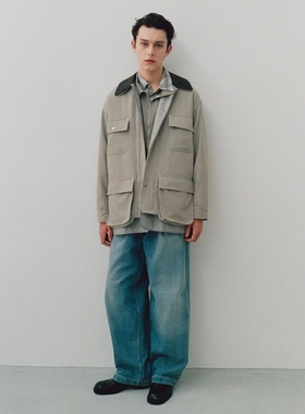YOKE×Graphpaper Coverall Jacket 26SS 羊毛华达呢皮领工装夹克