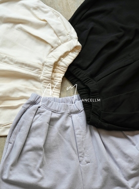 ANCELLM TUCK SWEAT PANTS 25SS 做旧剪裁打褶垂感宽松西装卫裤