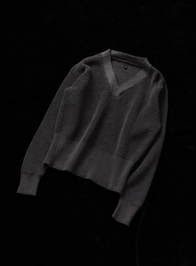 T.T LOT.529 V NECK PULLOVER 26SS 复古棉质V领短款套头针织衫