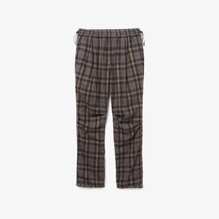 nonnative HIKER EASY PANTS FLANNEL 25AW 棉质法兰绒格纹长裤