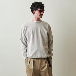 Steven Alan 60HYTWST L/CREW 25SS 强捻棉宽松圆领针织衫毛衣