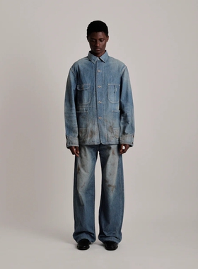 T.T LOT.716 COVERALL JACKET CHINSTRAP 26SS 做旧工装牛仔夹克