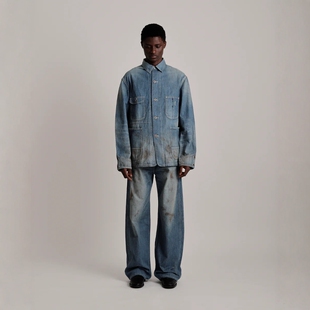 JACKET COVERALL CHINSTRAP 26SS 牛仔夹克 T.T 做旧工装 LOT.716