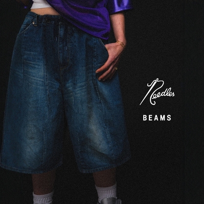 NEEDLES × BEAMS H.D. Buggy Shorts 25SS 12oz联名七分牛仔短裤