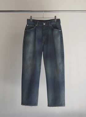 ANCELLM AGING TAPERED 5P DENIM PANTS 24AW 油漆破坏五袋牛仔裤