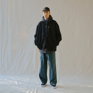 Jacket Dock 25AW抓绒双面立领抽绳拉链夹克 Reversible nanamica