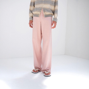 WIDE PANTS AURALEE 起毛真丝五袋宽松牛仔裤 DENIM 26SS SILK