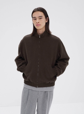 AURALEE BABY CAMEL FLANNEL BLOUSON25AW蒙古仔骆驼毛法兰绒夹克