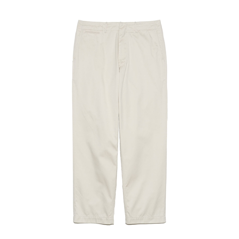 nanamica Wide Chino Pants 25AW 复古斜纹棉混纺宽松锥形卡其裤