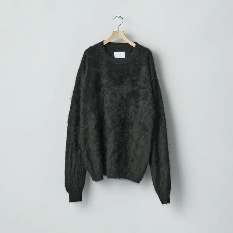 ssstein Cashmere Knit Crew Neck LS 25AW 羊绒毛绒针织圆领卫衣