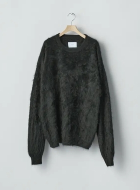 ssstein Cashmere Knit Crew Neck LS 25AW 羊绒毛绒针织圆领卫衣