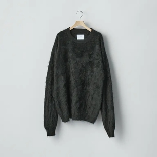 ssstein Cashmere Knit Crew Neck LS 25AW 羊绒毛绒针织圆领卫衣