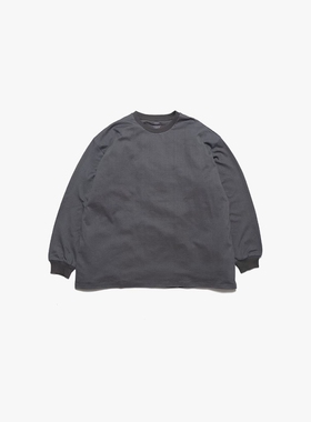 Graphpaper L/S Oversized Tee 25AW 全棉纯色宽松长袖T恤