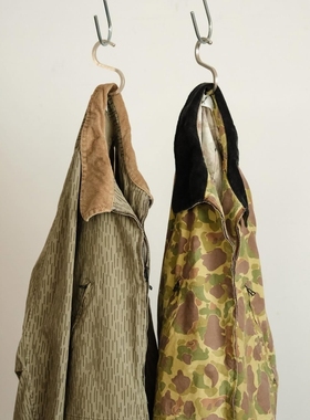 ANCELLM CAMO ZIPUP JACKET 26SS复古军事风迷彩灯芯绒领拉链夹克