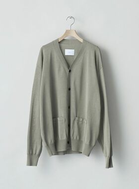 ssstein Wool Silk Knit Tucked Cardigan 25SS 羊毛丝绸针织开衫
