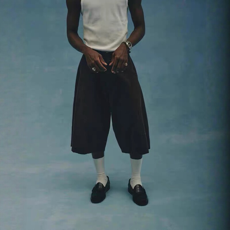 JS × DICKIES WORK SHORTS 26SS 联名复古异形剪裁工装阔腿短裤