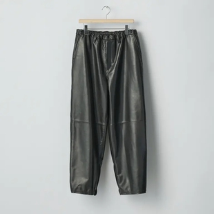 Sheep 25AW复古拉链宽松羊皮皮裤 Leather Trousers Easy ssstein