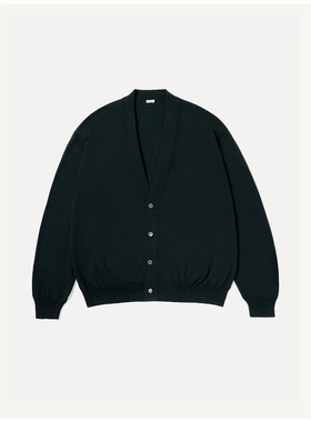 A.PRESSE High Gauge Cardigan 26AW 羊毛棉混纺高针数针织开衫