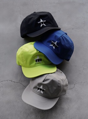 THE H.W. DOG&CO. STAR M CAP 24SS 日产狗牌刺绣尼龙五片棒球帽
