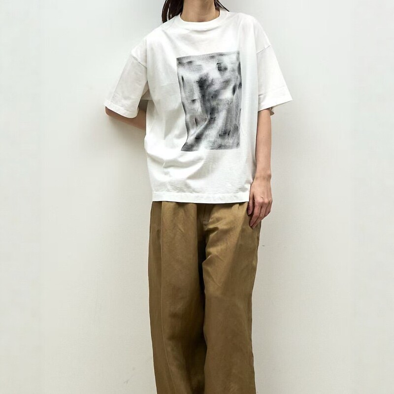 YOKE Abstract Hand Painted T-shirt 26SS 手绘作品印花短袖T恤