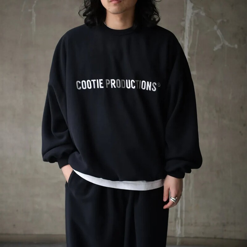 COOTIE摇粒绒刺绣圆领运动卫衣