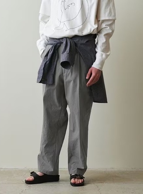 Steven Alan NY OX OUT 1P SLACKS 25SS 尼龙牛津布轻量宽松西裤