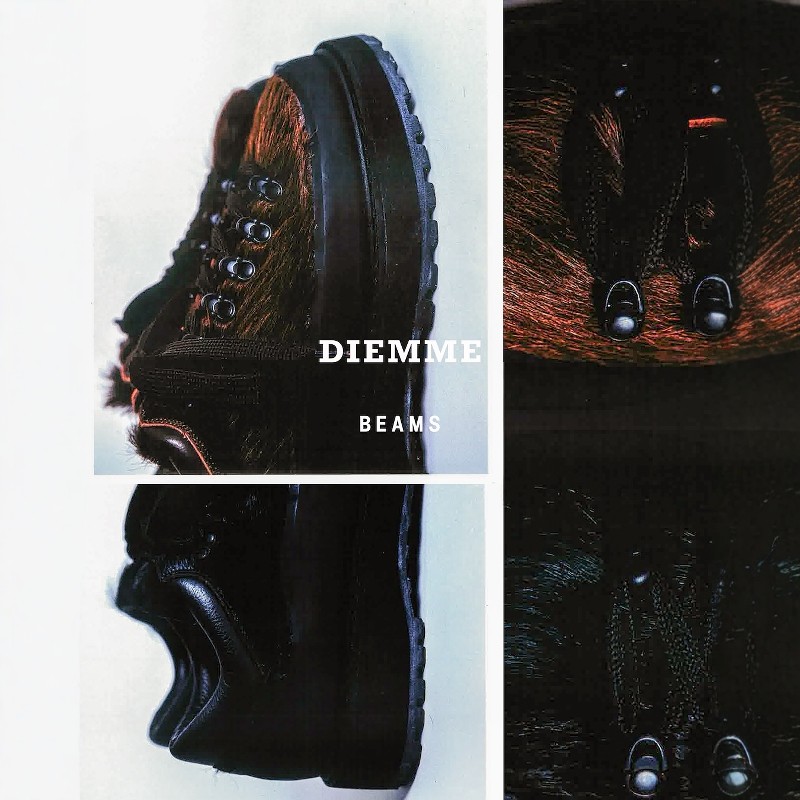 DIEMMEBEAMS长马尾毛户外低帮靴