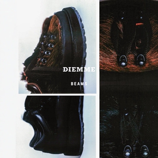DIEMME × BEAMS CORNARO DUE GOMMA 25AW联名长马尾毛户外低帮靴