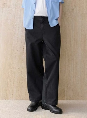 Dickies × monkey time baggy pants 25SS 染色斜纹布宽松长裤