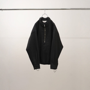 ANCELLM WOOL HALF ZIP PULL OVER SHIRT 2W羊毛混纺半拉链卫衣
