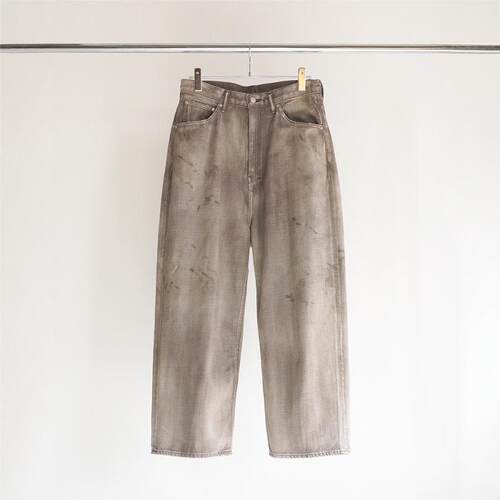 ANCELLM做旧污渍五袋水洗牛仔裤