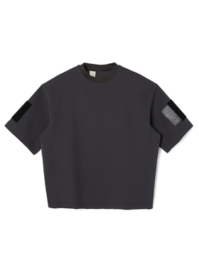 N.HOOLYWOOD TEST SIDE-PANEL T-SHIRT 25SS 军事线华夫格短袖T恤