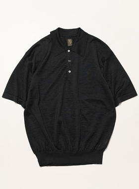 BATONER Choma Polo S/S 25SS 苎麻极细纱线轻薄凉爽针织短袖衬衫