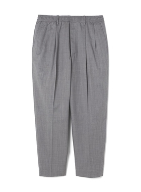 N.HOOLYWOOD WIDE TAPERED PANTS25SS羊毛华达呢宽松锥形九分西裤