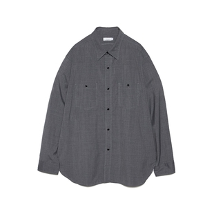 nanamica Polyester Wool Field Shirt 26SS羊毛混纺宽松长袖衬衫