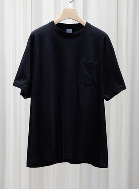 COMOLI Surplus T-shirt 25SS 宽松纯色口袋短袖T恤