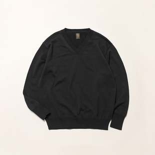 BATONER Caribbean Seaisland Cotton Neck 26SS 海岛棉V领针织衫