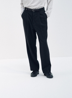 KAPTAIN SUNSHINE Cashmere Shoecut Slacks 25AW 羊绒法兰绒长裤