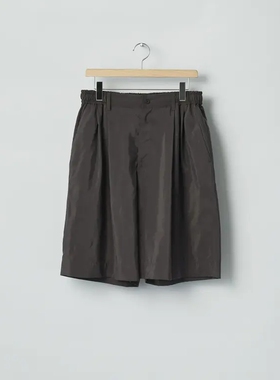 ssstein Wide Easy Short Trousers 26SS 真丝尼龙宽松休闲短裤