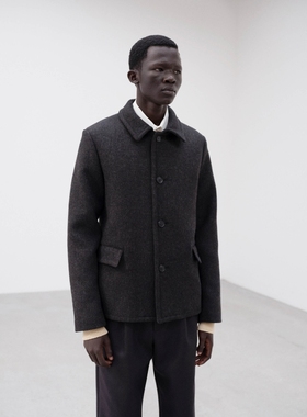 AURALEE SHETLAND WOOL DOUBLE BLOUSON25AW英产羊毛双层重磅夹克