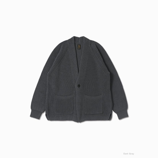 BATONER SIGNATURE SHAWL COLLAR CARDIGAN 25SS 纯棉针织开衫