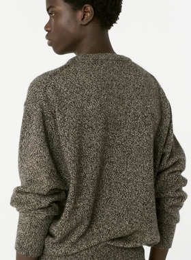 HERILL Golden Cash Twist Pullover 25AW黄金克绒宽松圆领针织衫